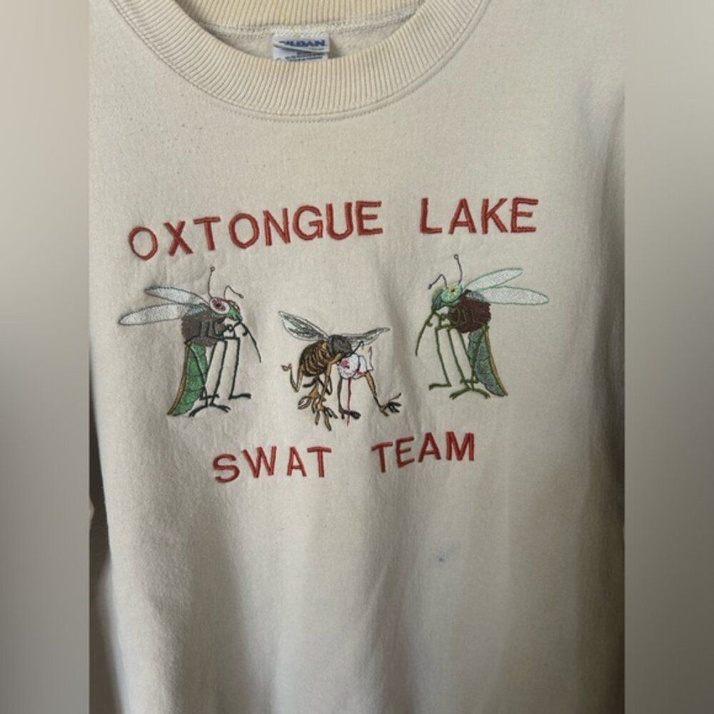 Vintage 1990s Oxtongue Lake Crew Neck Sweater - Picture 4 of 7